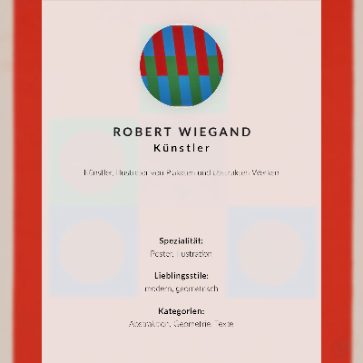 Retro poster Ausstellungsplakat