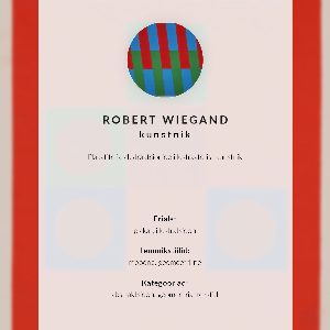 Retro poster Ausstellungsplakat