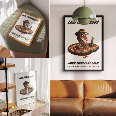 Poster auf leinwand Schlangenposter
