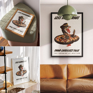 Poster auf leinwand Schlangenposter