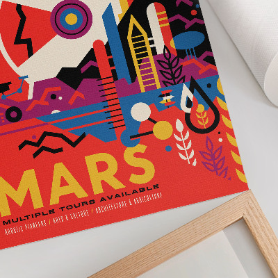 Poster leinwand Reise zum Mars