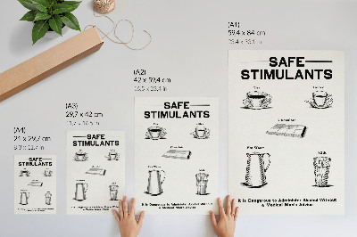 Wand poster Sichere Stimulanzien