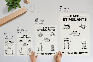 Wand poster Sichere Stimulanzien