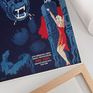 Kunstdruck-Poster mit Motiv King Kong