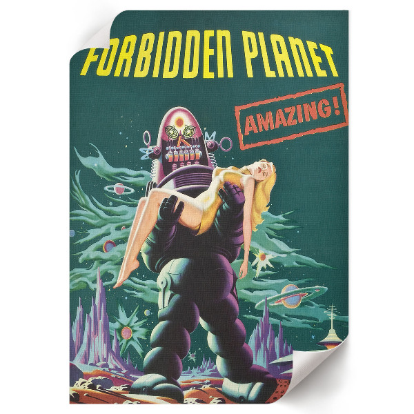 Kunstdruck auf Leinwand „Verbotener Planet”