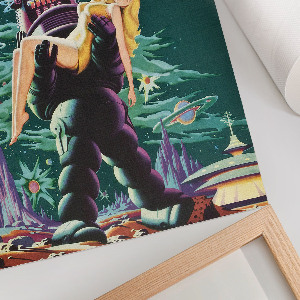 Kunstdruck auf Leinwand „Verbotener Planet”