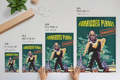Kunstdruck leinwand Verbotener Planet