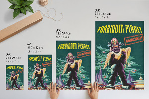 Kunstdruck auf Leinwand „Verbotener Planet”
