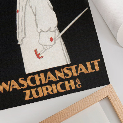 Poster leinwand Waschanstalt Zürich