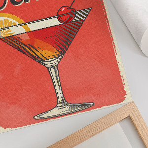 Poster auf leinwand Negroni-Cocktail