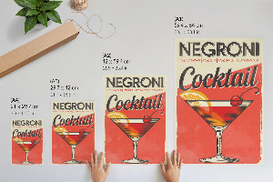 Poster auf leinwand Negroni-Cocktail