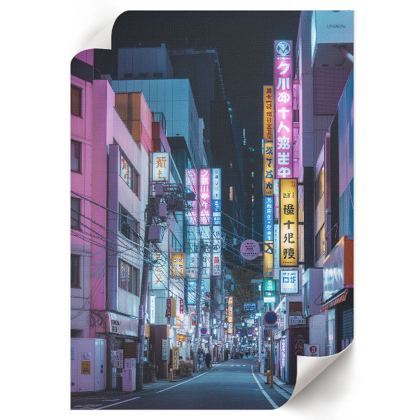 Wand poster Eine Straße in Japan