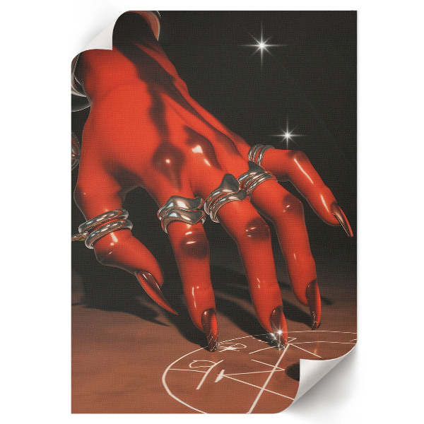 Kunstdruck poster Teufelshand