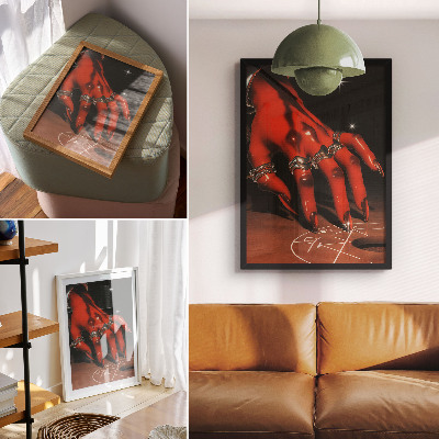 Kunstdruck poster Teufelshand