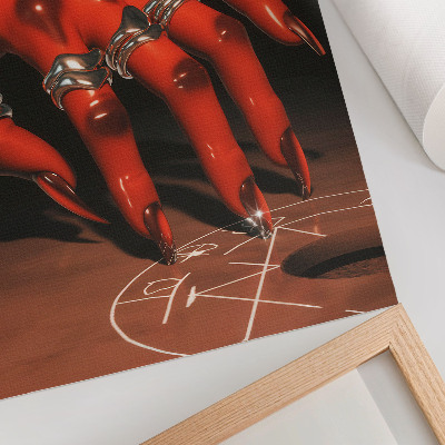Kunstdruck poster Teufelshand