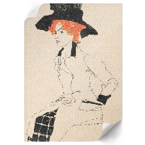 Kunstdruck poster Portrait einer Frau II