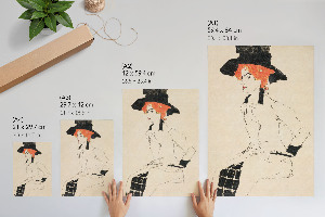 Kunstdruck poster Portrait einer Frau II