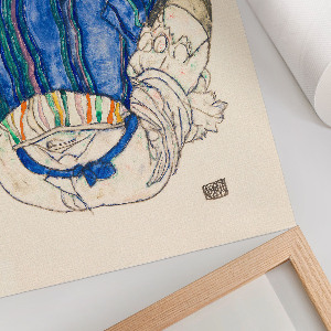 Plagát do obývačky Sediaca žena