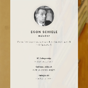 Retro plagát Edith Schiele