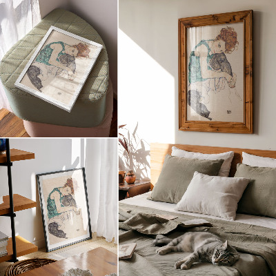 Wand poster Sitzende Frau