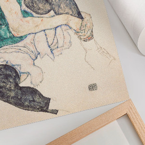 Plagát do izby Sediaca žena