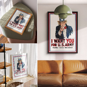 Retro-Poster mit Motiv von Haftbefehl