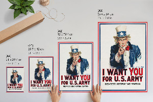 Retro-Poster mit Motiv von Haftbefehl