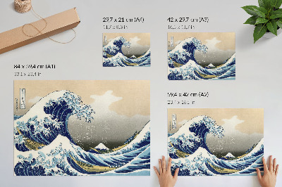 Wandposter „Die große Welle“