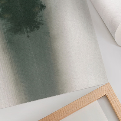 Poster mit Waldnebel-Motiv