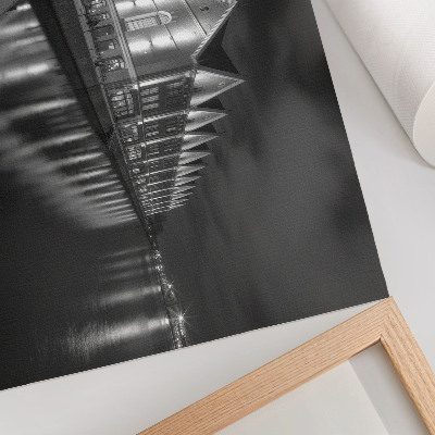 Wandposter mit Motiv einer Stadt bei Nacht