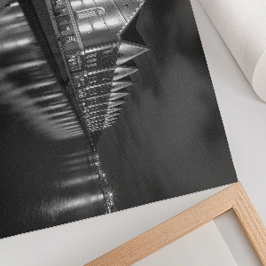 Wandposter mit Motiv einer Stadt bei Nacht