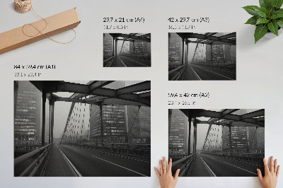 Poster mit Motiv der Stadtbrücke