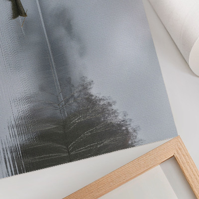 Wandposter mit verträumter Landschaft