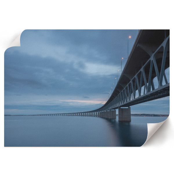Poster mit Motiv einer Brücke in den Wolken