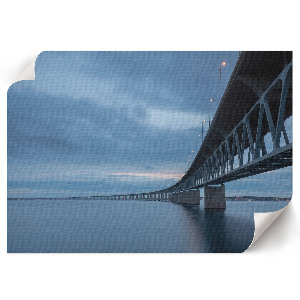 Poster mit Motiv einer Brücke in den Wolken