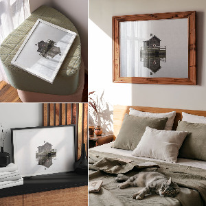 Poster druck Wasserhütte