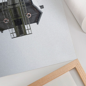 Poster druck Wasserhütte