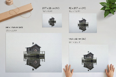 Poster mit Druckmotiv 