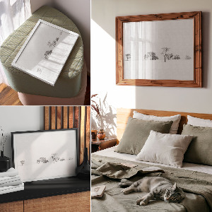 Poster Bäume im Winter