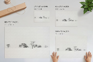 Poster Bäume im Winter