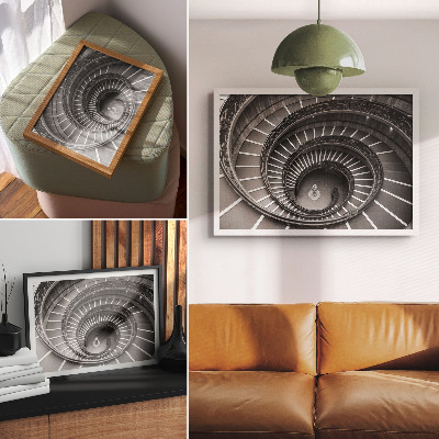 Wandposter mit Motiv „Spiralarchitektur