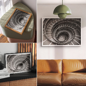 Wandposter mit Motiv „Spiralarchitektur