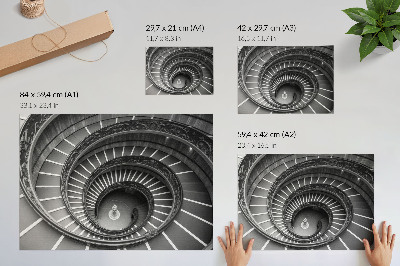Wandposter mit Motiv „Spiralarchitektur