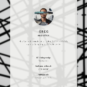 Poster mit futuristischer Architektur