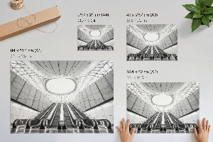 Poster mit futuristischer Architektur