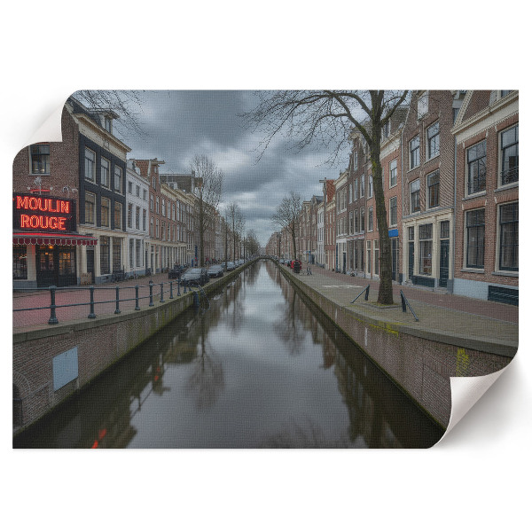 Poster mit Nostalgiekanal-Motiv