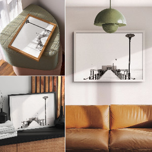 Wandposter „Monochromatische Ruhe“