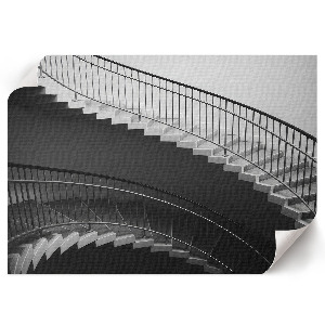 Poster mit Druckmotiv einer Wendeltreppe