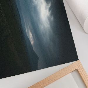 Wandposter Fliegender Regenschirm