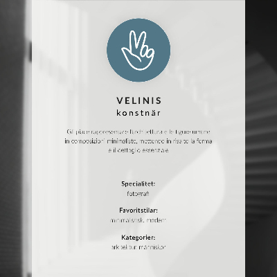 Poster mit dynamischer Silhouette